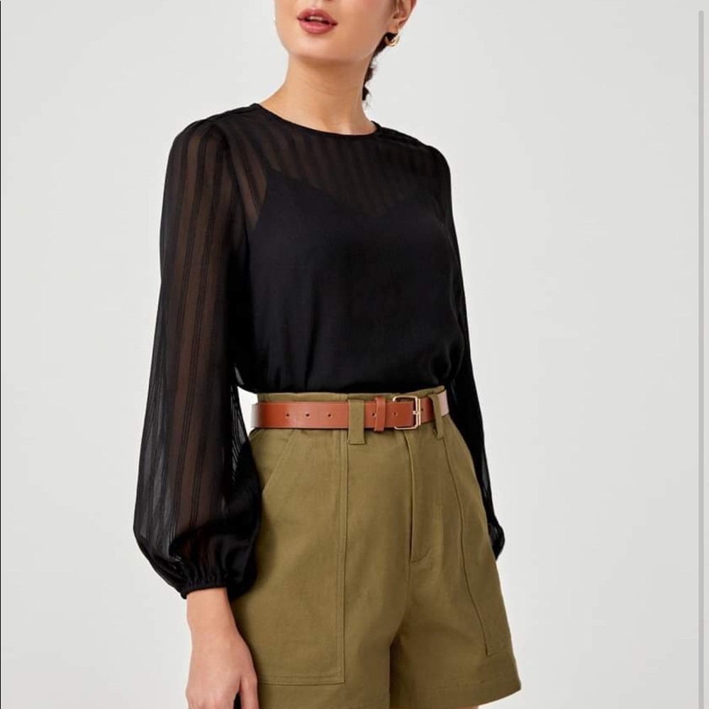 Love, Bonito Rosalind Sheer Blouse
